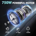 Bodywel Electric Bike for Adult 500W Motor, 14" Adult Electric Bicycles 36V Battery, 20 Miles Folding Ebike, E Bikes for Adults and Teens (14'' Ebike with Bag, Black)