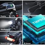 Bodywel Electric Bike for Adult 500W Motor, 14" Adult Electric Bicycles 36V Battery, 20 Miles Folding Ebike, E Bikes for Adults and Teens (14'' Ebike with Bag, Black)