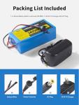 24V 5Ah Lithium Battery with 29.4V 1A Charger, 24 Volt Rechargeable Battery for DIY Projects