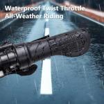 Half-Twist Throttle for Bafang 3 Pin Speed Throttle for BBS01B BBS02B BBS-HD Mid Drive Motor eBike Conversion Kits E-Bike Twist Throttle with 17.7 inch Cable