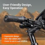 Half-Twist Throttle for Bafang 3 Pin Speed Throttle for BBS01B BBS02B BBS-HD Mid Drive Motor eBike Conversion Kits E-Bike Twist Throttle with 17.7 inch Cable