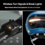UNIT 1 FARO Smart Bike Helmet | MIPS | Front & Rear LED Lights | Crash Alert | Turn Signals & Brake Lights Compatible w/Nav Remote | Bike & E-Scooter Certified | iOS & Android App