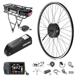 BAFANG 48V500W Front Hub Motor Kit 26"/700C Front Wheel Electric Bike Conversion kit Ebike Conversion Kit with Battery& Display(Optional)