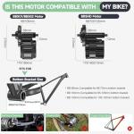 BAFANG 500/750/1000W Mid Drive Kit - 36V/48V/52V BBS02B CAN Bus Electric Bike Conversion Kit Ebike Conversion Kit for 68-73/100/120MM Mountain Bike Road Bike with Ebike Display & Battery (Optional)