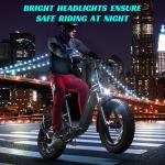 SISIGAD Folding Electric Bike for Adults, 1500W Peak Motor Ebike with 48V 15Ah Removable Battery, Max Range 60 Miles 28 MPH Commuter Foldable Ebike, 20" Fat Tire All Terrain E Bike