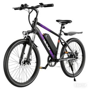 VARUN Electric Bike for Adults 500W (Peak 750W) Electric Mountain Bike, 45 Miles 20 MPH E Bike with 48V Removable Battery, 26" Tires and Front Fork Suspension