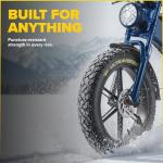 ULTRAVERSE 20x4 E-Bike Fat Tire - Robust, High-Performance 20inch Fat Tyre for MTB and Ebikes, Durable All-Terrain Directional Tread, Superior Density for Street & Trail Adventures-2 Unit