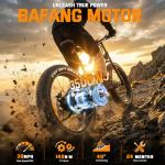 FREESKY 3500W BAFANG Motor Electric Bike for Adults, 48V 30Ah Removable Battery Ebike 120 Miles, 38+MPH, 26" Fat Tire Dirt Mountain E Bike, Full Suspension Bike, UL 2849 Certified by TÜV(Standards)