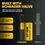 Ultraverse 27.5" Bike Inner Tubes 27.5 x 1.75, 1.95, 2.10, 2.125 – Butyl Rubber Bicycle Tubes with Schrader Valve – Compatible with Mountain, Cruiser, City & E-Bikes – Set of 2