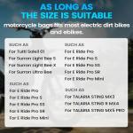 JFG RACING Frame Battery Bag for E Dirt Bike,Motorcycle Front Cover Storage for Electric Dirtbike Tutti Soleil 01/Surron Light Ultra Hyper Bee/E Ride Pro S SS SR/Talaria MX3 MX4 MX5 Ebike-Black