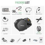 BAFANG BBS02B CAN Bus 48V 750W Mid Drive Motor Kit, Programmable via USB Cable, 36-52V 500-1000W Ebike Conversion Kit for 68-120mm BB, Universal XT60 Battery Compatible, with Display (Optional)