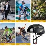 Shinmax Bike Helmet for Men Women, Bicycle Helmet with Detachable Magnetic Goggles for Adult Road Biking Mountain Cycling Helmet (BC-001)