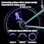 DAWAY LED Bike Wheel Lights - A12 Waterproof Cool Bicycle Tire Light (2 Pack), Safety Spoke Lights for Kids Adults Boys Girls Christmas Gifts, 30 Fun Bright Patterns, Auto & Manual Dual Switch