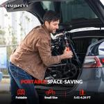 INVANTI Folding Electric Bike, Peak 1000W Ebikes for Adults, 25Mph Top Speed 45Miles 20" Step-Thru Fat Tire Electric Bike for All Terrains with Rear Rack,7-Speed,Front Suspension,UL2849 Certified