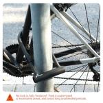 Sportneer Bike Lock: Heavy Duty Bike U Lock with 6ft Security Steel Cable - 18mm Shackle Bicycle U-Locks with Keys and Sturdy Mounting Bracket for Road Mountain Bike Bicycle, Size 11.5''x6.25''