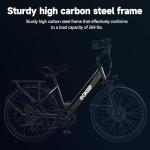 GOKEEP Electric Bike for Adults,1000W Peak Power,Up to 75 Miles 20MPH,26" Electric Mountain Bike with 499Wh Removable Battery,7-Speed,Adjustable Stem and Front Fork Suspension