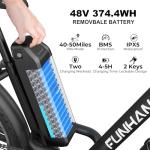 Funhang Electric Bike for Adults, 26" City Cruiser Ebike with 1000W Peak Motor, 21.7MPH 50 Miles Commuter Adult Electric Bicycles with 48V Battery, Adjustable Stem, 7-Speed, UL 2849 Certified
