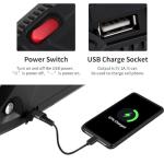 VISET LI 48V Lithium Battery, Battery Pack with USB Port, 30A BMS,Battery Base,XT60 Connector,Safety Lock for 200W-800W Outdoor DIY Projects(48V13Ah)