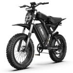 HiKeep Electric Dirt Bike for Adults - Peak 3000W, 35MPH Fat Tire E-Bike 52V 40Ah Battery, 20 x 4.0 Inch Tires, Full Suspension, Hydraulic Brakes, Smart LCD & NFC Key