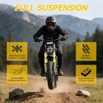 HiKeep Electric Dirt Bike for Adults - Peak 3000W, 35MPH Fat Tire E-Bike 52V 40Ah Battery, 20 x 4.0 Inch Tires, Full Suspension, Hydraulic Brakes, Smart LCD & NFC Key