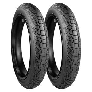 MAKELEN 20x3.0 Fat Tire for Electric Bike – Low-Profile Tread E-Bike Tire for City Streets, Gravel Roads, and Improved Energy Efficiency (2 Tires(Black), 20x3.0 inch)