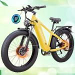 CTVVXXC Peak 6000W Dual Motor Electric Bike for Adults,52V 26Ah Electric Mountain Bicycle with Max 50MPH,26"X4" Fat Tire Fast Ebike,Adjustable Stem,Hydraulic Brakes,Off-Road AWD Ebike for Men Women