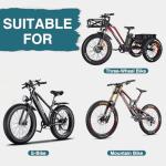 MAKELEN 20x3.0 Fat Tire for Electric Bike – Low-Profile Tread E-Bike Tire for City Streets, Gravel Roads, and Improved Energy Efficiency (2 Tires(Black), 20x3.0 inch)