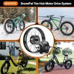 BAFANG Ebike Conversion Kit 48V 1000W - Rear Hub Motor for 26" Fat Tire Bikes with SW2-M58 Display (No Battery Included) | Conquer Deep Snow, Winter Trails, Sand & Off-Road Terrain