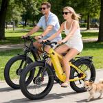 CTVVXXC Peak 6000W Dual Motor Electric Bike for Adults,52V 26Ah Electric Mountain Bicycle with Max 50MPH,26"X4" Fat Tire Fast Ebike,Adjustable Stem,Hydraulic Brakes,Off-Road AWD Ebike for Men Women