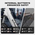 ACTBEST Core-Swept Electric Bike for Adults - 468Wh Removable Battery, Peak 750W Brushless Motor Cityrun Ebike,Up to 50 Miles, 26" Step Thru Commuter Electric Bicycle, with 7 Speed, E-Bikes, White/L