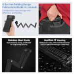 Homieway Bike Chain Lock, Combination Folding Bike Lock for Key-Free Convenience, Heavy Duty Bicycle Lock with Adjustable Secure Links for E-Bike, Scooter and Electric Scooter, Easy to Carry & Use