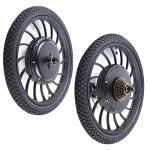 Dodoam Ebike Electric Bicycle 48V 1000W Front or Rear Integral Motor Wheel,20INCH Electric Bicycle Rear Wheel Hub E-Bike Disc Brake Tail Wheel 6-Hole Type