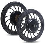 Dodoam Ebike Electric Bicycle 48V 1000W Front or Rear Integral Motor Wheel,20INCH Electric Bicycle Rear Wheel Hub E-Bike Disc Brake Tail Wheel 6-Hole Type