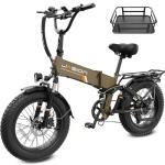 Jasion Hunter Pro Electric Bike for Adults, 1800W Peak Motor 80 Miles, up to 30+MPH,720WH Removable Battery Foldable Ebike,App Control & Full Suspension,20''*4.0 Fat Tire,Dual Hydraulic Brakes Bicycle