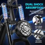 kulifoo Electric Bike for Adults 48V/20AH Battery 1500W Peak Motor, 20" Fat Tire Ebike for Mountains, Snow, Sand, Road with Hydraulic Suspension.All Terrain Electric Dirt Bike