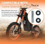 Wheel Bearing Kit Compatible with Tuttio Soleil01 Ebike Wheel-6301RS Bearings,Stable and Durable