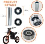 Wheel Bearing Kit Compatible with Tuttio Soleil01 Ebike Wheel-6301RS Bearings,Stable and Durable