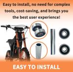 Wheel Bearing Kit Compatible with Tuttio Soleil01 Ebike Wheel-6301RS Bearings,Stable and Durable