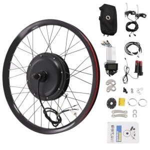CUBELLIN Electric Bicycle Conversion Kit 26" Rear Hub Motor Kit 72V 2000W E-Bike Conversion Kit with LCD Display & CCS 9 Speeds Adjustable Rear Wheel Motor Kit