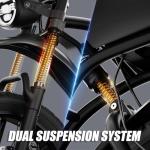 BIGNIU Electric Bike for Adults – 20" Fat Tire, Peak 1200W Motor, 48V 15A Battery, 7-Speed, Dual Disc Brakes for Off-Road and City Riding Electric Dirt Bike Ebike BG-S UL&GCC Certification