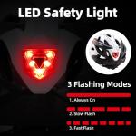 AUMENTAR Adult Bike Helmet, Bicycle Helmet with Rear LED Light & Detachable Magnetic Goggles,Cycling Helmet Adjustable for Men Women E Bike Electric Scooter Mountain & Road (Gradient White)