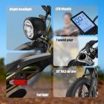 BIGNIU Electric Bike for Adults – 20" Fat Tire, Peak 1200W Motor, 48V 15A Battery, 7-Speed, Dual Disc Brakes for Off-Road and City Riding Electric Dirt Bike Ebike BG-S UL&GCC Certification