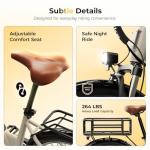 Heybike Cityscape 2.0 Electric Commuter Bike for Adults – 1200W Peak Motor, 468Wh Removable Battery, 26" Wheels, Up to 50 Miles, 24MPH, 7-Speed, Front Suspension, UL Certified