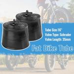 MEGHNA Fat Bike Tire 16 x 4.0 inch Electric Bike Tire Fat Tire 16 inch Heavy Duty Knooby Anti - Slip Foldable Replacement All - Terrain Tire for Fat Bike E-Bike Snow