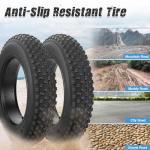 MEGHNA Fat Bike Tire 16 x 4.0 inch Electric Bike Tire Fat Tire 16 inch Heavy Duty Knooby Anti - Slip Foldable Replacement All - Terrain Tire for Fat Bike E-Bike Snow