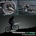 Vivi Electric Bike for Adults, 27.5" Electric Mountain Bike, Peak 1000W Ebike 22MPH Electric Bike with 48V 499.2WH Battery, Up to 50 Miles, 21 Speed Adult Electric Bicycles, SGS Certified to UL2849