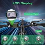 Vivi Electric Bike for Adults, 27.5" Electric Mountain Bike, Peak 1000W Ebike 22MPH Electric Bike with 48V 499.2WH Battery, Up to 50 Miles, 21 Speed Adult Electric Bicycles, SGS Certified to UL2849