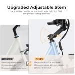 Loeook Electric Bike for Adults, Peak 1000W Ebike, 50Miles 21.7MPH UL 2849 Certified Commuter Bike, 26'' City Cruiser Bicycle with 48V Removable Battery, Rear Rack, Adjustable Stem, 7 Speed