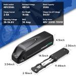 FoteGlewaBi 48V Ebike Battery, 20AH Electric Bike Lithium Battery, Electric Bicycle Motor with Charger, for 200W - 1100W