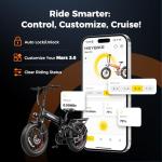 Heybike Mars 3.0 Foldable Electric Bike, UL2849 Certified, 70+Miles Long Range, 624WH Removable Battery E Bike,1400W Peak Motor 32MPH Top Speed, 20"*4 Fat Tire Ebike with NFC Unlock, Full Suspension